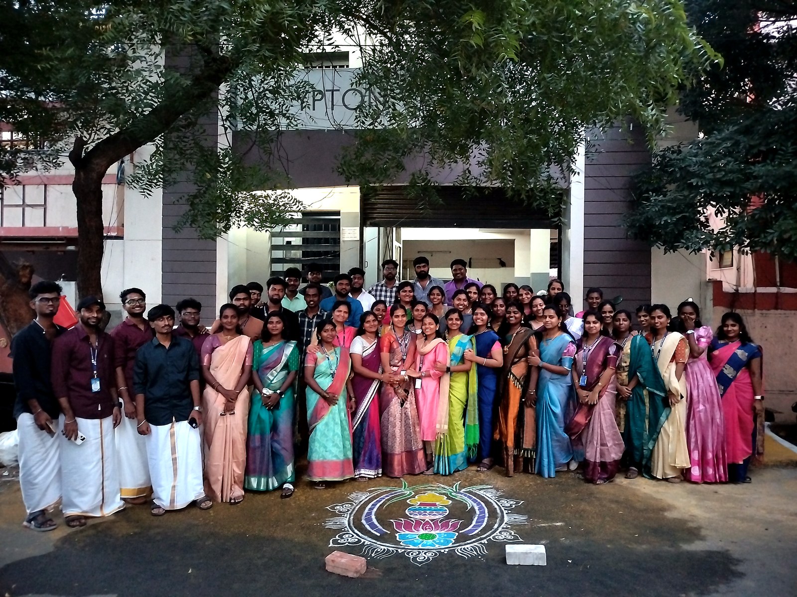 The B2K team outside the Erode office, 2026