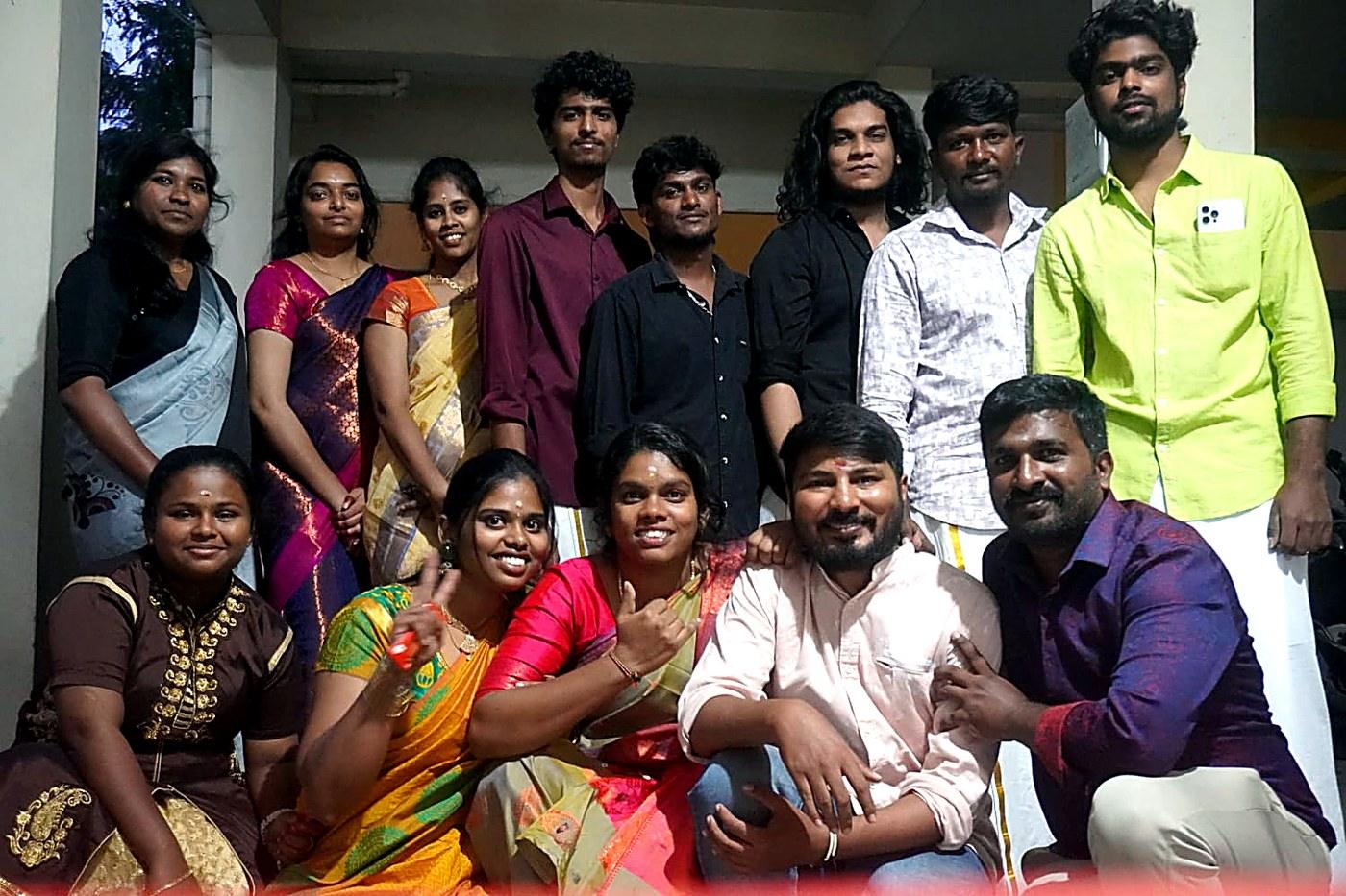 Members of the B2K team in Erode, Tamil Nadu