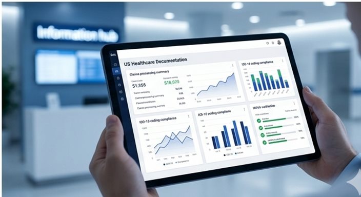 Healthcare documentation analytics on a tablet